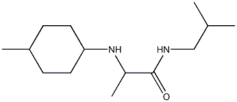 2-[(4-methylcyclohexyl)amino]-N-(2-methylpropyl)propanamide Struktur