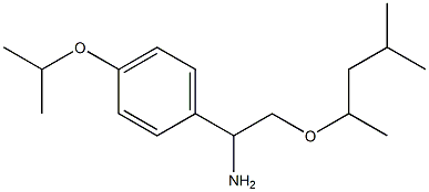 2-[(4-methylpentan-2-yl)oxy]-1-[4-(propan-2-yloxy)phenyl]ethan-1-amine Struktur