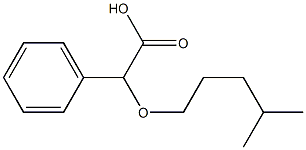 2-[(4-methylpentyl)oxy]-2-phenylacetic acid Struktur