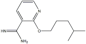 2-[(4-methylpentyl)oxy]pyridine-3-carboximidamide Struktur