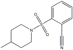 2-[(4-methylpiperidin-1-yl)sulfonyl]benzonitrile Struktur