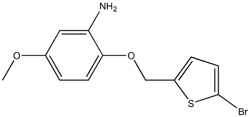 2-[(5-bromothien-2-yl)methoxy]-5-methoxyaniline Struktur