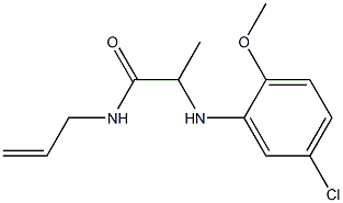 2-[(5-chloro-2-methoxyphenyl)amino]-N-(prop-2-en-1-yl)propanamide Struktur