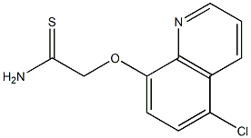 2-[(5-chloroquinolin-8-yl)oxy]ethanethioamide Struktur