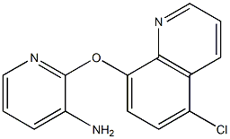 2-[(5-chloroquinolin-8-yl)oxy]pyridin-3-amine Struktur