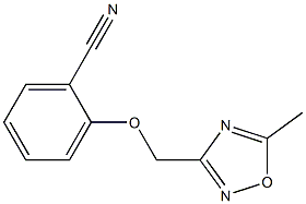 2-[(5-methyl-1,2,4-oxadiazol-3-yl)methoxy]benzonitrile Struktur