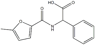 2-[(5-methylfuran-2-yl)formamido]-2-phenylacetic acid Struktur