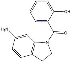 2-[(6-amino-2,3-dihydro-1H-indol-1-yl)carbonyl]phenol Struktur