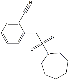 2-[(azepane-1-sulfonyl)methyl]benzonitrile Struktur