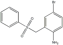 2-[(benzenesulfonyl)methyl]-4-bromoaniline Struktur