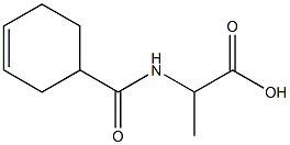 2-[(cyclohex-3-en-1-ylcarbonyl)amino]propanoic acid Struktur