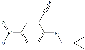 2-[(cyclopropylmethyl)amino]-5-nitrobenzonitrile Struktur