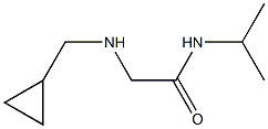 2-[(cyclopropylmethyl)amino]-N-(propan-2-yl)acetamide Struktur