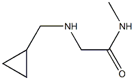 2-[(cyclopropylmethyl)amino]-N-methylacetamide Struktur