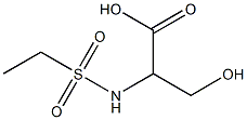 2-[(ethylsulfonyl)amino]-3-hydroxypropanoic acid Struktur