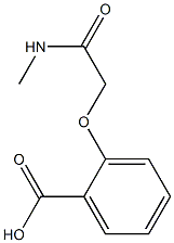 2-[(methylcarbamoyl)methoxy]benzoic acid Struktur