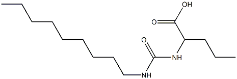 2-[(nonylcarbamoyl)amino]pentanoic acid Struktur