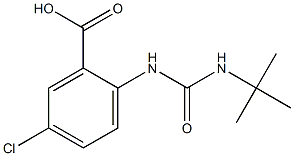 2-[(tert-butylcarbamoyl)amino]-5-chlorobenzoic acid Struktur