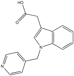 2-[1-(pyridin-4-ylmethyl)-1H-indol-3-yl]acetic acid Struktur