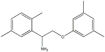 2-[1-amino-2-(3,5-dimethylphenoxy)ethyl]-1,4-dimethylbenzene Struktur