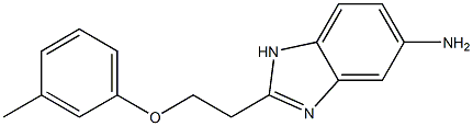 2-[2-(3-methylphenoxy)ethyl]-1H-benzimidazol-5-amine Struktur