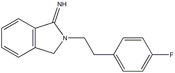 2-[2-(4-fluorophenyl)ethyl]-2,3-dihydro-1H-isoindol-1-imine Struktur