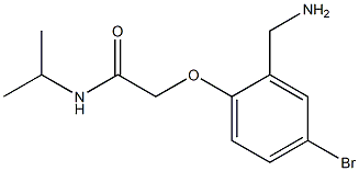 2-[2-(aminomethyl)-4-bromophenoxy]-N-(propan-2-yl)acetamide Struktur