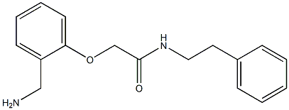 2-[2-(aminomethyl)phenoxy]-N-(2-phenylethyl)acetamide Struktur