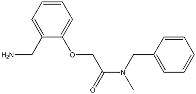 2-[2-(aminomethyl)phenoxy]-N-benzyl-N-methylacetamide Struktur