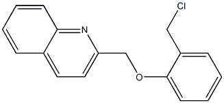 2-[2-(chloromethyl)phenoxymethyl]quinoline Struktur