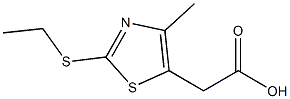 2-[2-(ethylsulfanyl)-4-methyl-1,3-thiazol-5-yl]acetic acid Struktur