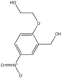 2-[2-(hydroxymethyl)-4-nitrophenoxy]ethan-1-ol Struktur