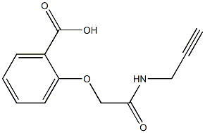 2-[2-oxo-2-(prop-2-ynylamino)ethoxy]benzoic acid Struktur