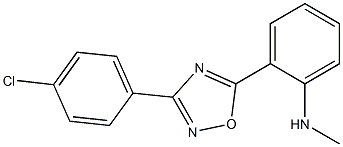 2-[3-(4-chlorophenyl)-1,2,4-oxadiazol-5-yl]-N-methylaniline Struktur