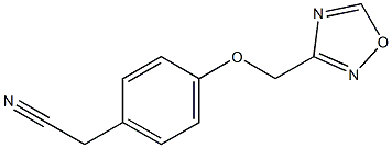 2-[4-(1,2,4-oxadiazol-3-ylmethoxy)phenyl]acetonitrile Struktur