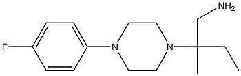 2-[4-(4-fluorophenyl)piperazin-1-yl]-2-methylbutan-1-amine Struktur