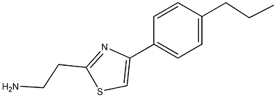 2-[4-(4-propylphenyl)-1,3-thiazol-2-yl]ethanamine Struktur