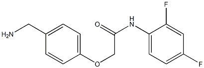 2-[4-(aminomethyl)phenoxy]-N-(2,4-difluorophenyl)acetamide Struktur