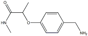 2-[4-(aminomethyl)phenoxy]-N-methylpropanamide Struktur