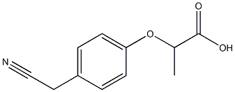 2-[4-(cyanomethyl)phenoxy]propanoic acid Struktur