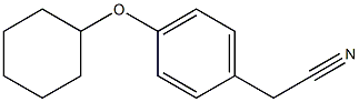 2-[4-(cyclohexyloxy)phenyl]acetonitrile Struktur