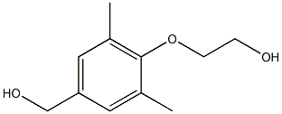 2-[4-(hydroxymethyl)-2,6-dimethylphenoxy]ethan-1-ol Struktur