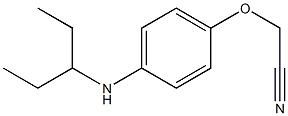 2-[4-(pentan-3-ylamino)phenoxy]acetonitrile Struktur