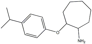 2-[4-(propan-2-yl)phenoxy]cycloheptan-1-amine Struktur