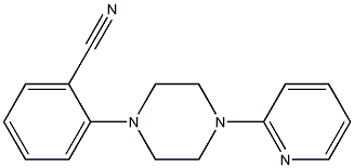 2-[4-(pyridin-2-yl)piperazin-1-yl]benzonitrile Struktur