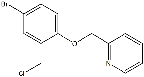 2-[4-bromo-2-(chloromethyl)phenoxymethyl]pyridine Struktur