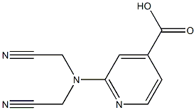 2-[bis(cyanomethyl)amino]pyridine-4-carboxylic acid Struktur