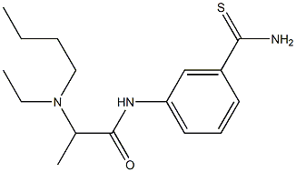 2-[butyl(ethyl)amino]-N-(3-carbamothioylphenyl)propanamide Struktur