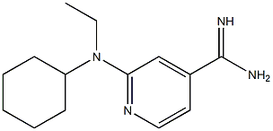 2-[cyclohexyl(ethyl)amino]pyridine-4-carboximidamide Struktur