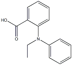 2-[ethyl(phenyl)amino]benzoic acid Struktur